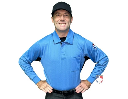 California Softball Officials Association Southern Section (CSOA-SS) Long Sleeve Umpire Shirt - Sky Blue With Black 3 California Softball Officials Association Southern Section (CSOA-SS) Long Sleeve Umpire Shirt - Sky Blue With Black