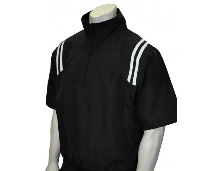 Smitty Traditional Half-Zip Short Sleeve Umpire Jacket - Black And White 6 Smitty Traditional Half-Zip Short Sleeve Umpire Jacket - Black And White - Image 4