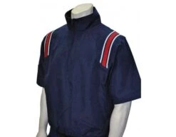 Smitty Traditional Half-Zip Short Sleeve Umpire Jacket - Navy And Red -Ump Attire Clothing Store S324 N R W Smitty Traditonal Half Zip Short Sleeve Umpire Jacket Navy and Red 1