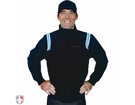Smitty Major League Style Fleece Lined Umpire Jacket - Black And Polo Blue 3 Smitty Major League Style Fleece Lined Umpire Jacket - Black And Polo Blue
