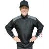 Smitty Major League Replica Convertible Umpire Jacket - Black With Charcoal Grey -Ump Attire Clothing Store S340 Smitty Major League Replica Convertible Umpire Jacket Black with Charcoal Grey front 1