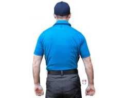 Smitty NCAA Softball Short Sleeve Body Flex Men's Umpire Shirt - Bright Blue -Ump Attire Clothing Store S345 BB Smitty NCAA Softball Short Sleeve Body Flex Mens Umpire Shirt Bright Blue back 1