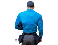 Smitty NCAA Softball Long Sleeve Body Flex Men's Umpire Shirt - Bright Blue -Ump Attire Clothing Store S347 BB Smitty NCAA Softball Long Sleeve Body Flex Mens Umpire Shirt Bright Blue back plate