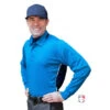 Smitty NCAA Softball Long Sleeve Body Flex Men's Umpire Shirt - Bright Blue -Ump Attire Clothing Store S347 BB Smitty NCAA Softball Long Sleeve Body Flex Mens Umpire Shirt Bright Blue 1