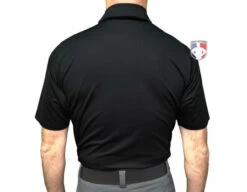 Smitty V3 Major League Replica Umpire Shirt - Black With Sky Blue -Ump Attire Clothing Store S349 BK Smitty V3 Major League Replica Umpire Shirt Black with Sky Blue back