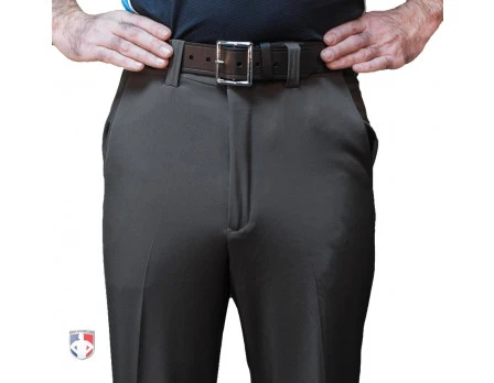 Smitty Performance Poly Spandex Charcoal Grey Flat Front Umpire Combo Pants With Expander Waistband 4 Smitty Performance Poly Spandex Charcoal Grey Flat Front Umpire Combo Pants With Expander Waistband - Image 2