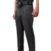 Smitty Tapered Charcoal Grey Pleated Umpire Base Pants 2 Smitty Tapered Charcoal Grey Pleated Umpire Base Pants -Ump Attire Clothing Store S367X CG Smitty Tapered Poly Spandex Charcoal Grey Pleated Umpire Base Pants