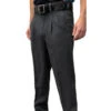 Smitty Tapered Poly Spandex Charcoal Grey Pleated Umpire Base Pants -Ump Attire Clothing Store S367X DG Smitty Tapered Poly Spandex Charcoal Grey Pleated Umpire Base Pants
