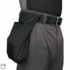 Smitty Deluxe XL Expandable Umpire Ball Bag 2 Smitty Deluxe XL Expandable Umpire Ball Bag -Ump Attire Clothing Store S383 BK Smitty XL Deluxe Black Expandable Ball Bag Worn Side