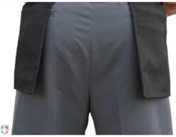 Smitty Performance Poly Spandex Charcoal Grey Plate Umpire Pants -Ump Attire Clothing Store S392 SMITTY PERFORMANCE POLY SPANDEX CHARCOAL GREY PLATE UMPIRE PANTS BACK CLOSE UP