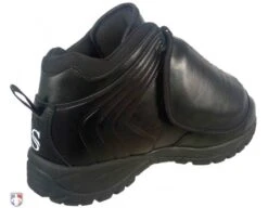 Smitty All-Black Mid-Cut Umpire Plate Shoes -Ump Attire Clothing Store SM Plate Back Angled Inside