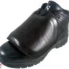 Smitty All-Black Mid-Cut Umpire Plate Shoes -Ump Attire Clothing Store SM Plate Front Angled
