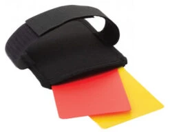 Referee Penalty Cards With Arm Strap -Ump Attire Clothing Store TSARMCARD Officials Penalty Cards with Arm Strap band side flat