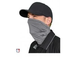 UMPLIFE Neck Gaiter 11 UMPLIFE Neck Gaiter -Ump Attire Clothing Store ULF GAITER CH UMPLIFE Neck Gaiter Worn Up Front Angled Charcoal Grey 1