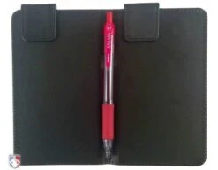 Pro Grade Magnetic "Book" Style 6" Umpire Lineup Card Holder / Game Card Referee Wallet -Ump Attire Clothing Store ULF PRO with GEL PEN Open 1