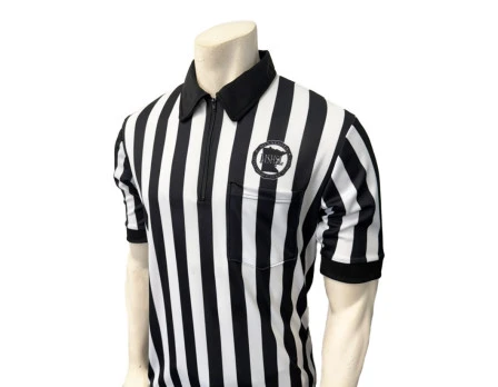 Minnesota (MSHSL) 1" Stripe Body Flex Short Sleeve Lacrosse Referee Shirt 3 Minnesota (MSHSL) 1" Stripe Body Flex Short Sleeve Lacrosse Referee Shirt