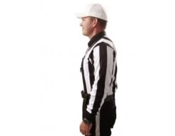 Smitty 2 1/4" Stripe Long Sleeve Football Referee Shirt With CHEST USA FLAG 12 Smitty 2 1/4" Stripe Long Sleeve Football Referee Shirt With CHEST USA FLAG -Ump Attire Clothing Store USA110SIDE1