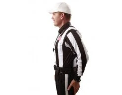 Smitty 2 1/4" Stripe Long Sleeve Football Referee Shirt With CHEST USA FLAG 13 Smitty 2 1/4" Stripe Long Sleeve Football Referee Shirt With CHEST USA FLAG -Ump Attire Clothing Store USA110SIDE2 1