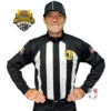California (NCOA) 2 1/4" Stripe Cold Weather Water Resistant Football Referee Shirt -Ump Attire Clothing Store USA129CA NCOA Gen front 3