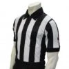 Smitty 2 1/4" Stripe Body Flex Short Sleeve Football Referee Shirt With SLEEVE USA FLAG -Ump Attire Clothing Store USA137 Smitty 2 1 4 Inch Stripe Football Referee Shirt 2