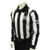 Nebraska (NSAA) 2 1/4" Stripe Foul Weather Football Referee Shirt With NHSOA Logo -Ump Attire Clothing Store USA138NE NHS 1