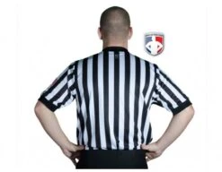 Smitty Dye Sublimated 1" Stripe V-Neck Referee Shirt With USA FLAG -Ump Attire Clothing Store USA200 Back