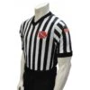 Iowa (IHSAA) 1" Stripe Body Flex Men's V-Neck Referee Shirt With Side Panels 2 Iowa (IHSAA) 1" Stripe Body Flex Men's V-Neck Referee Shirt With Side Panels -Ump Attire Clothing Store USA201IA 2