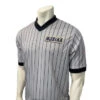 New Jersey (NJSIAA) Grey V-Neck Referee Shirt 2 New Jersey (NJSIAA) Grey V-Neck Referee Shirt -Ump Attire Clothing Store USA205NJ