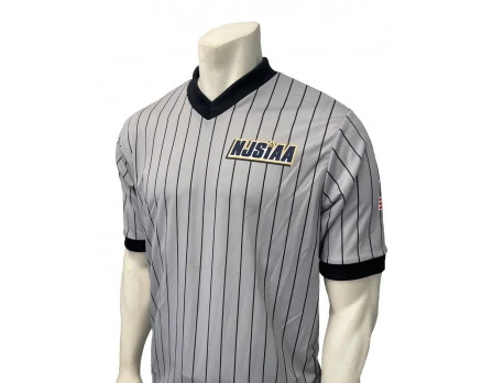 New Jersey (NJSIAA) Grey V-Neck Referee Shirt 3 New Jersey (NJSIAA) Grey V-Neck Referee Shirt