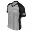 Minnesota (MSHSL) Men's Body Flex Grey & Black V-Neck Referee Shirt -Ump Attire Clothing Store USA207USAWKS FLEX MAIN