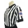 Kansas (KSHSAA) 1" Stripe Body Flex Women's V-Neck Basketball Referee Shirt -Ump Attire Clothing Store USA211KS 1