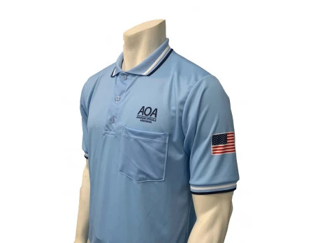 Arkansas (AOA) Short Sleeve Umpire Shirt - Powder Blue 3 Arkansas (AOA) Short Sleeve Umpire Shirt - Powder Blue