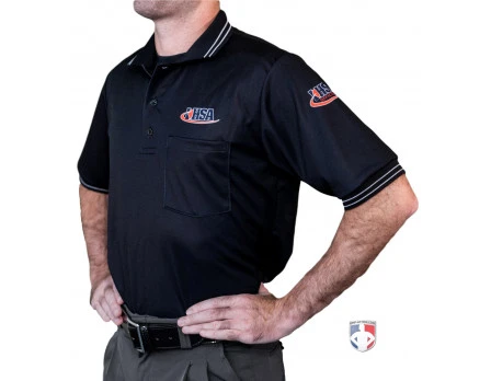 Illinois (IHSA) Umpire Shirt - Black 4 Illinois (IHSA) Umpire Shirt - Black - Image 2