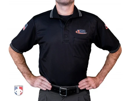 Illinois (IHSA) Umpire Shirt - Black 3 Illinois (IHSA) Umpire Shirt - Black