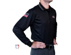 Illinois (IHSA) Long Sleeve Umpire Shirt - Black 7 Illinois (IHSA) Long Sleeve Umpire Shirt - Black -Ump Attire Clothing Store USA301ILL BK Illinois IHSA Long Sleeve Umpire Shirt Black angled