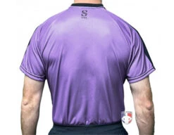 Smitty NCAA Men's Short Sleeve Soccer Shirt - Purple -Ump Attire Clothing Store USA900NCAA PRP Smitty NCAA Men s Short Sleeve Soccer Shirt Purple worn back 1