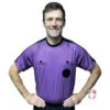 Smitty NCAA Men's Short Sleeve Soccer Shirt - Purple 1 Smitty NCAA Men's Short Sleeve Soccer Shirt - Purple -Ump Attire Clothing Store USA900NCAA PRP Smitty NCAA Men s Short Sleeve Soccer Shirt Purple worn front 3