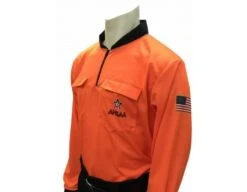 Alabama (AHSAA) Long Sleeve Soccer Referee Shirt - Fluorescent Orange
