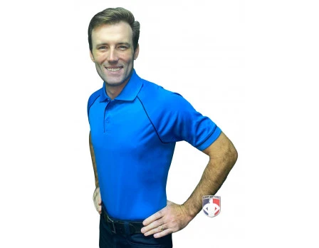 Smitty Men's Mesh Volleyball Referee Shirt - Bright Blue 4 Smitty Men's Mesh Volleyball Referee Shirt - Bright Blue - Image 2