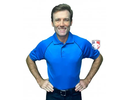 Smitty Men's Mesh Volleyball Referee Shirt - Bright Blue 5 Smitty Men's Mesh Volleyball Referee Shirt - Bright Blue - Image 3