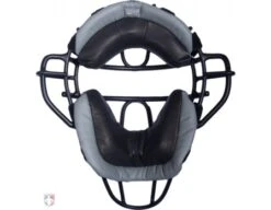 Wilson MLB Black Dyna-Lite Aluminum Umpire Mask With Black And Grey Wrap Around -Ump Attire Clothing Store WilsonBlackGrey Back